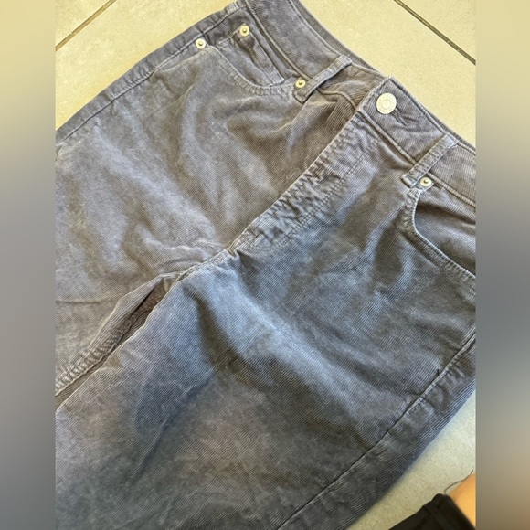 GAP High Rise Grey Corduroy Skinny Leggings Pants Sz 8/29T - Picture 3 of 12